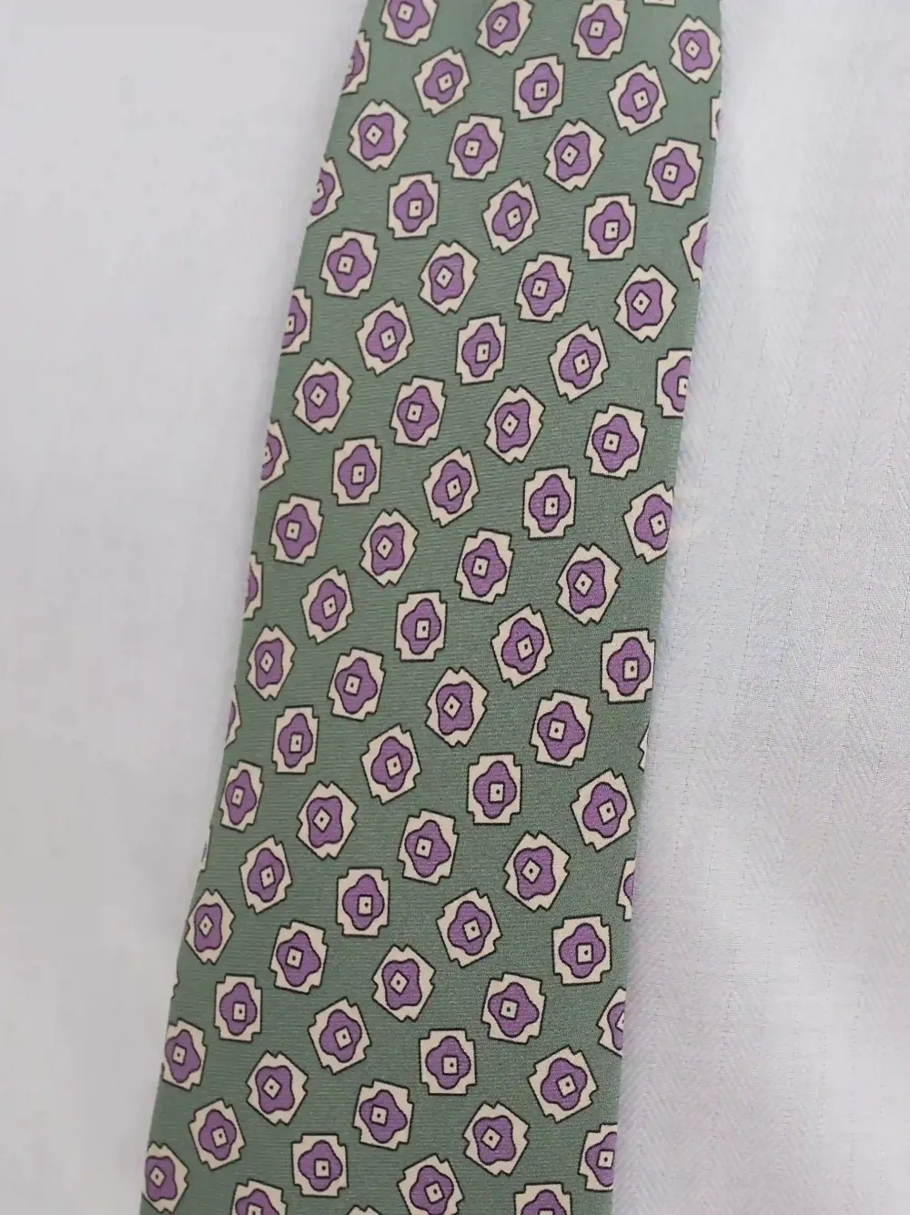 Polo Ralph Lauren Zijden stropdas met patroon Groen