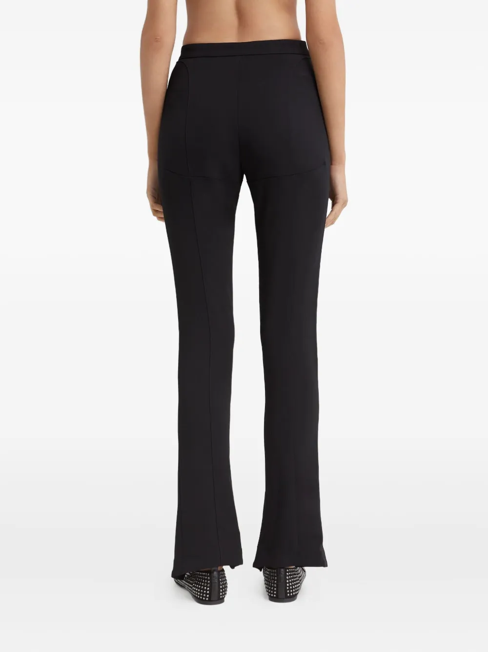  Mugler High-rise Metal Insert Trousers - Black 