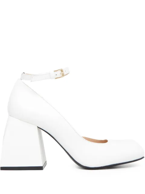 Nodaleto 85mm Bulla Pia ankle-strap square-toe pumps