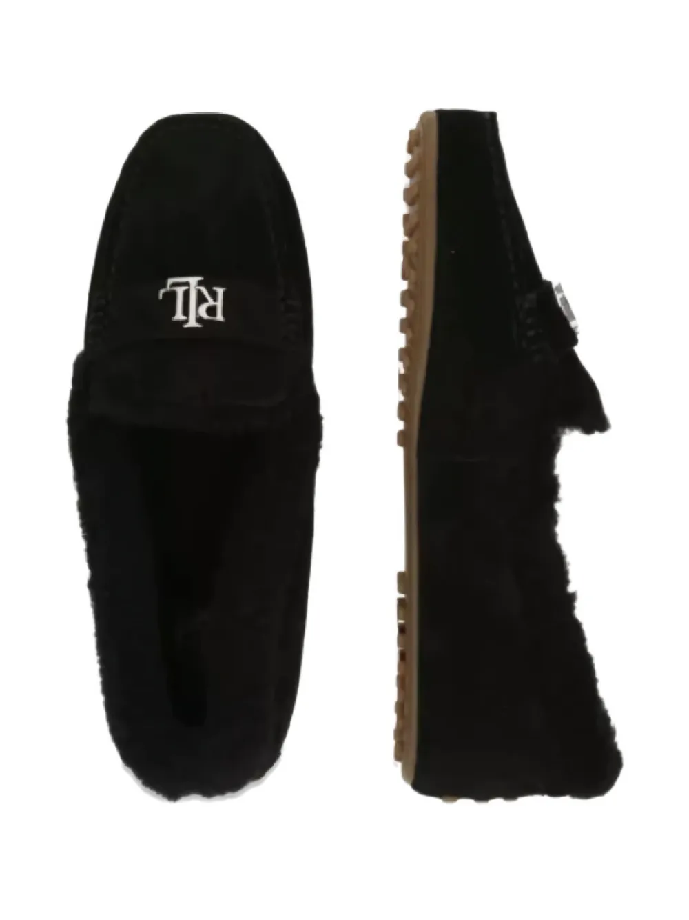 Lauren Ralph Lauren Loafers met logoplakkaat Zwart