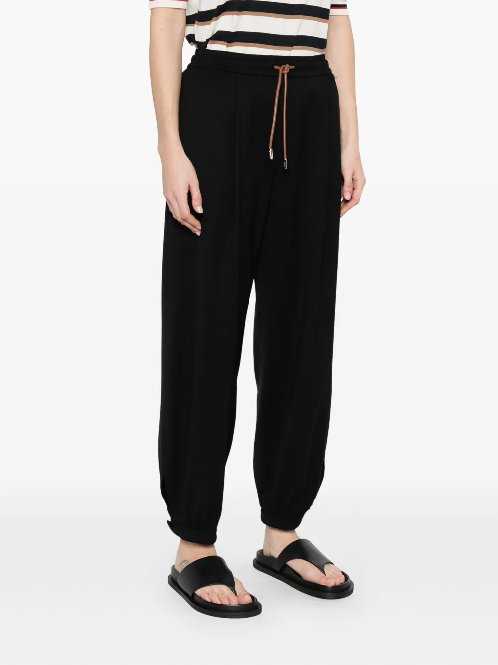 Herno Broek met trekkoord Zwart