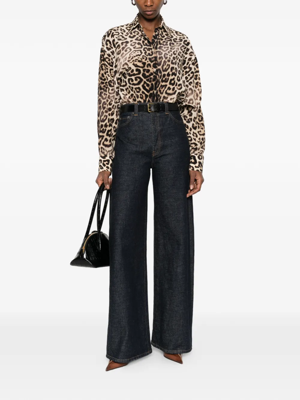 Ermanno Scervino leopard-print shirt - Beige