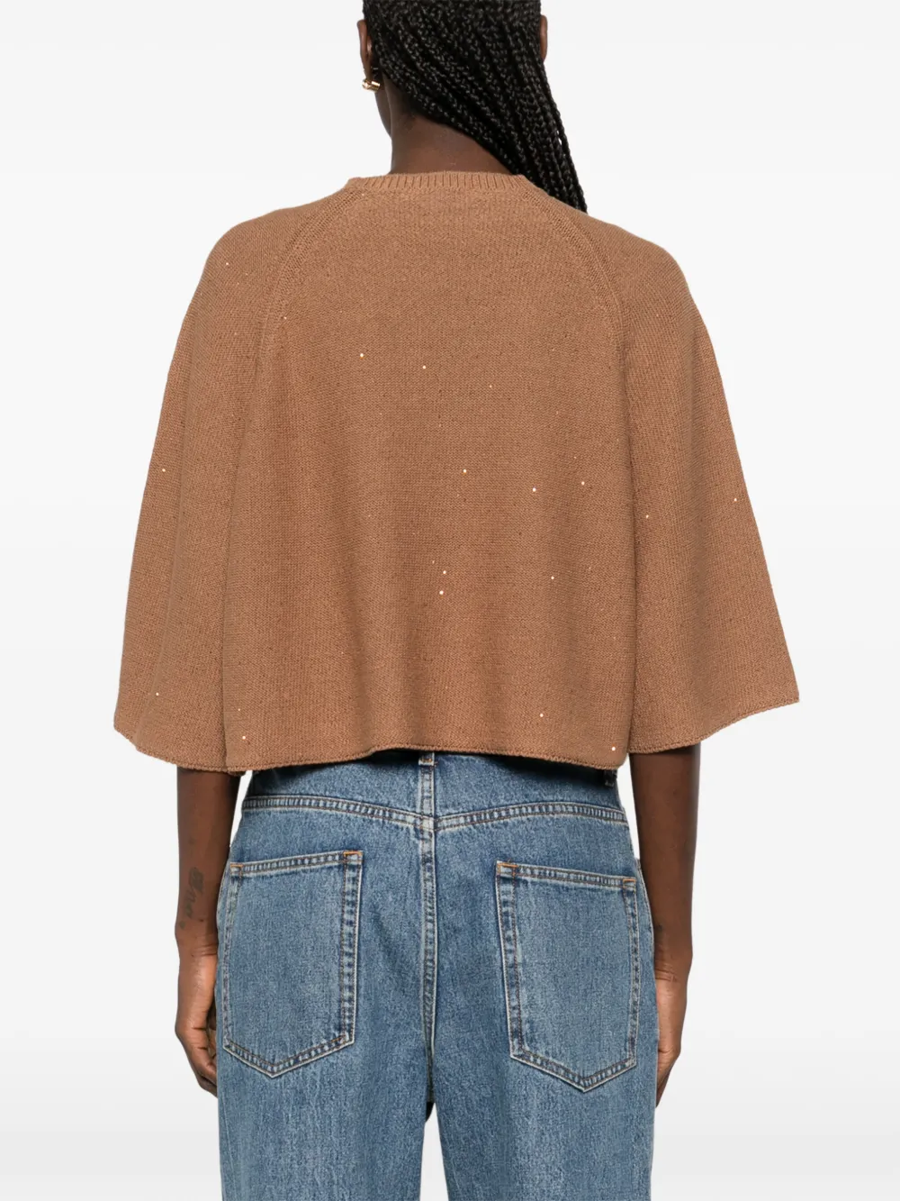 Embellished Jersey Sweater