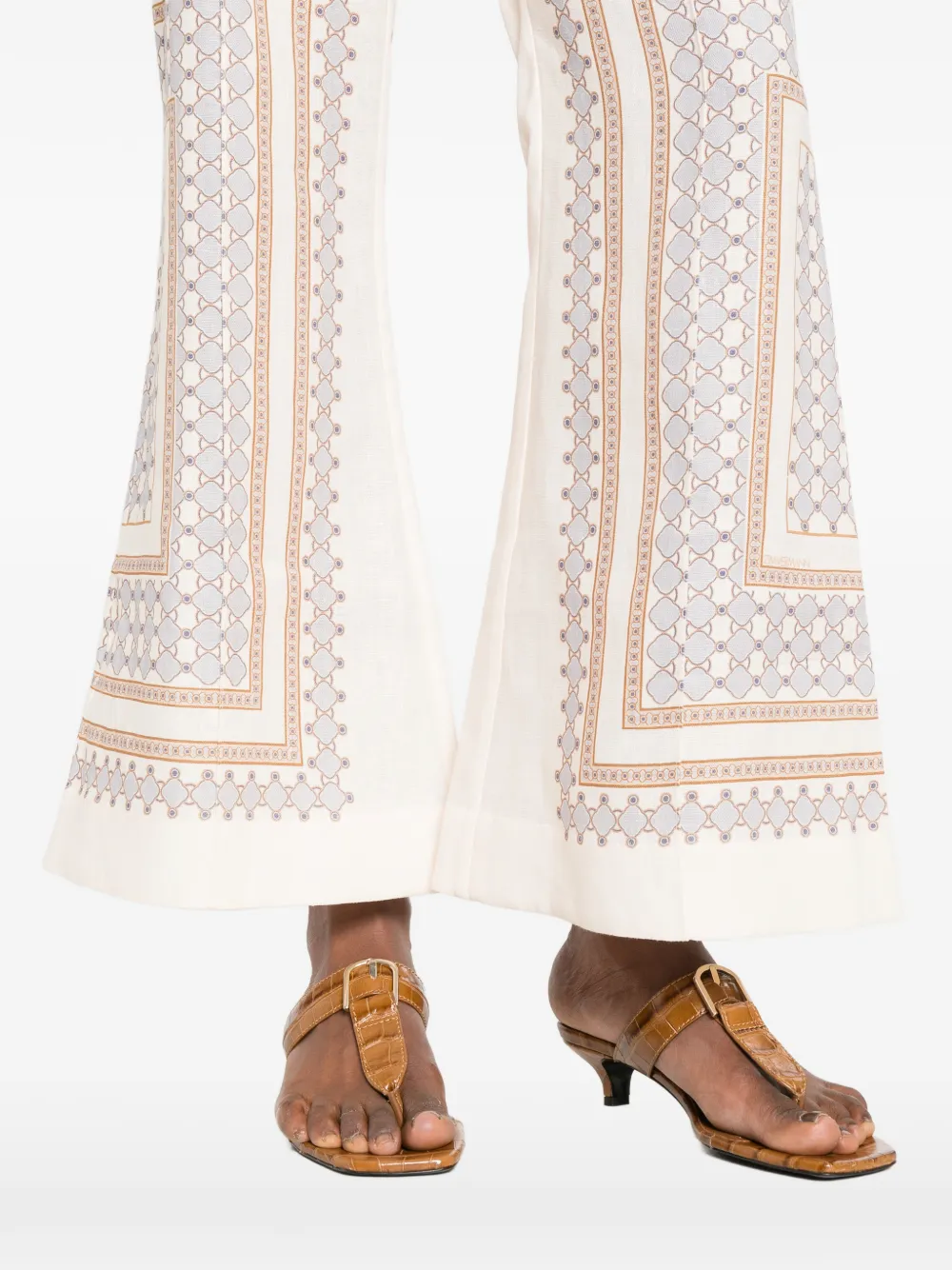 ZIMMERMANN Broek met patroon Beige