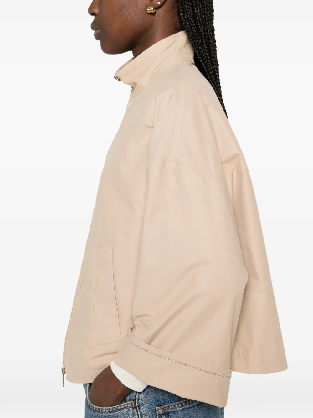 Fabiana Filippi Jack met rits Beige