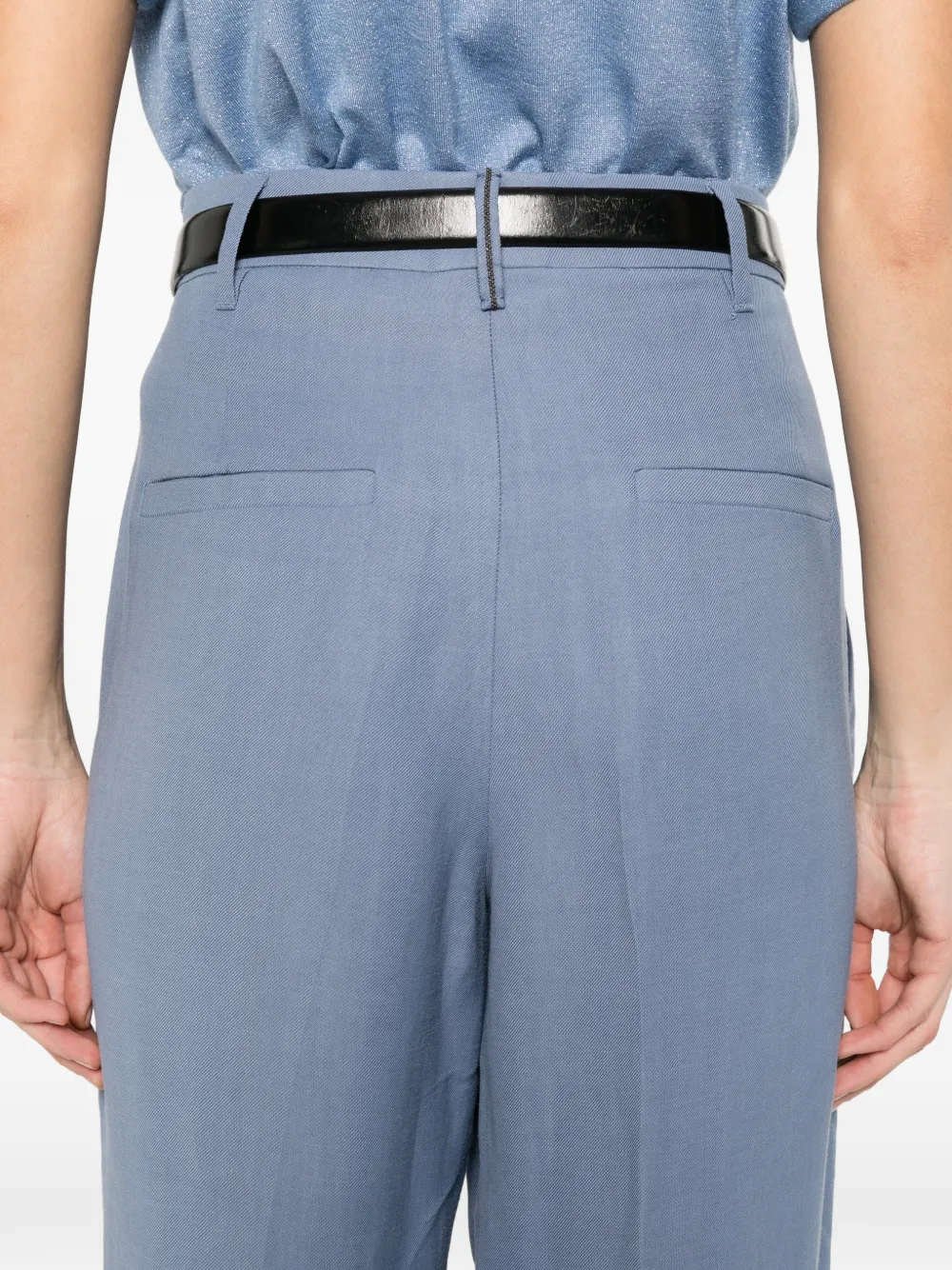 Brunello Cucinelli Plooibroek Blauw