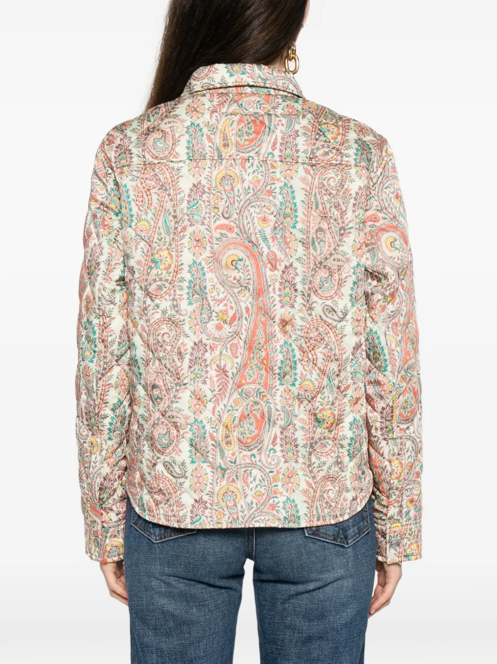 ETRO Donsjack met paisley-print Beige