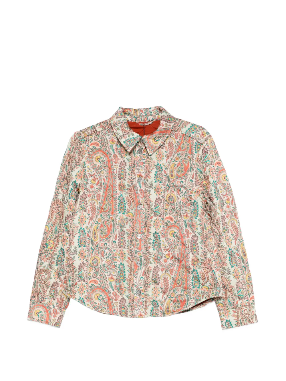 ETRO paisley-print puffer jacket - Toni neutri