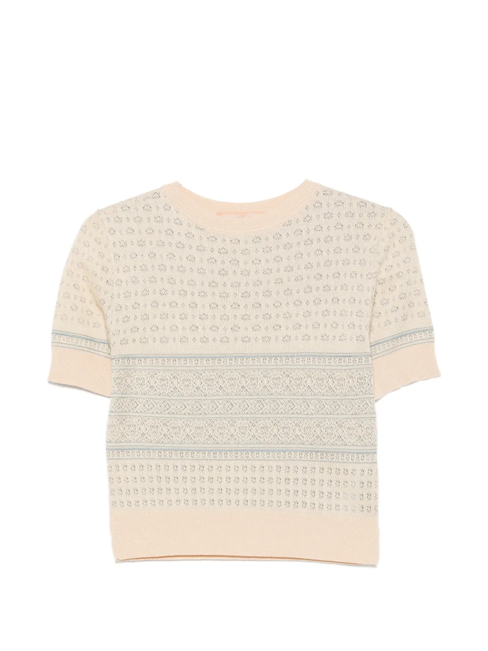 Ermanno Scervino crew neck short-sleeve top - Toni neutri