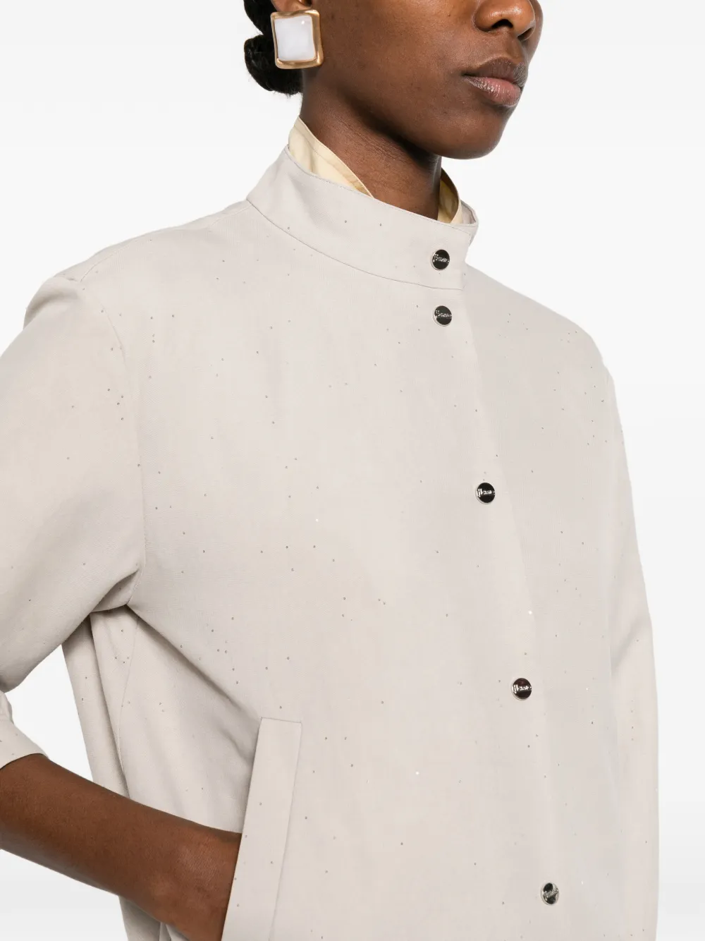 Herno Verfraaid jack Beige