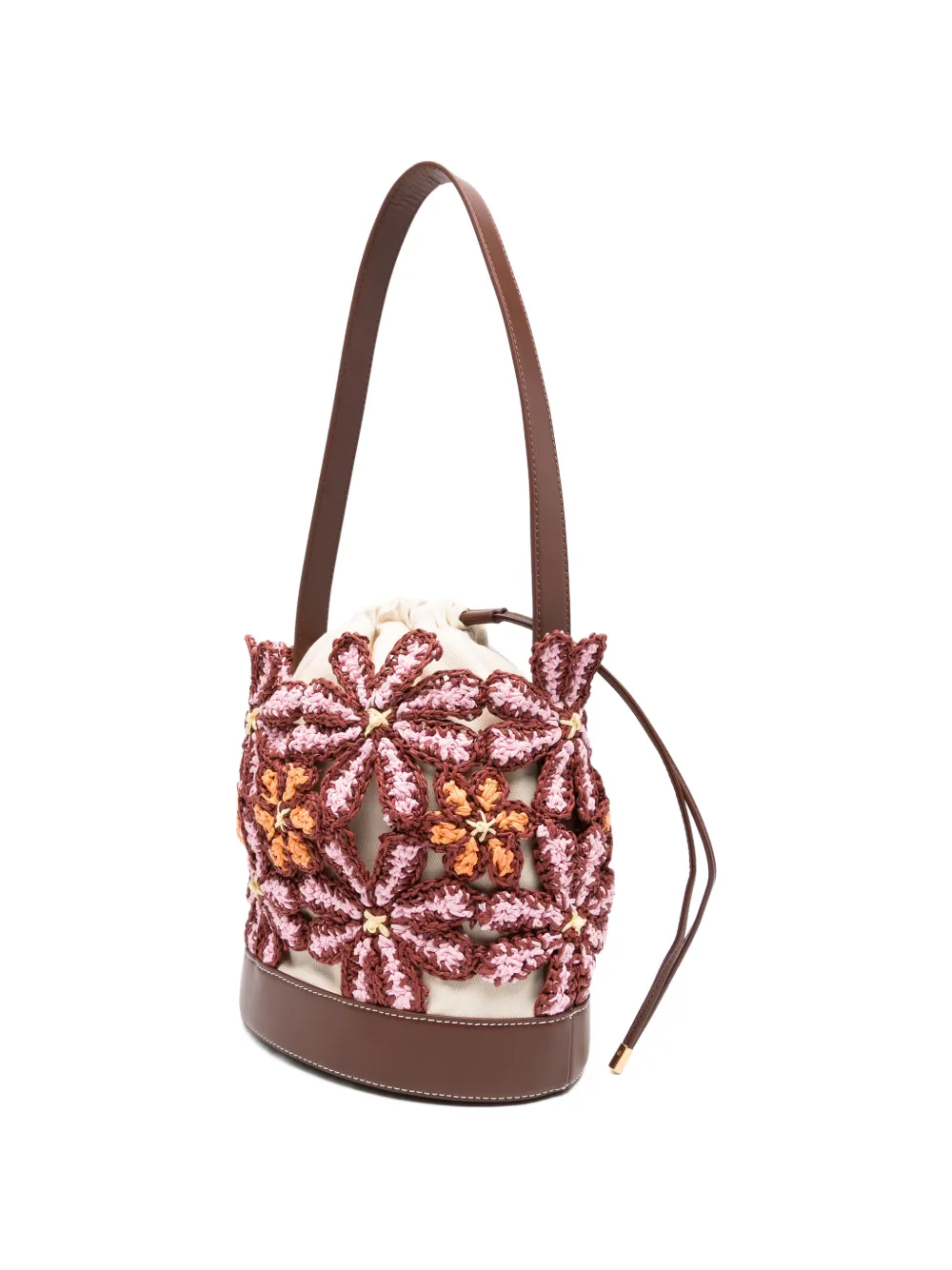 Marni Bucket-tas met bloemenprint Bruin