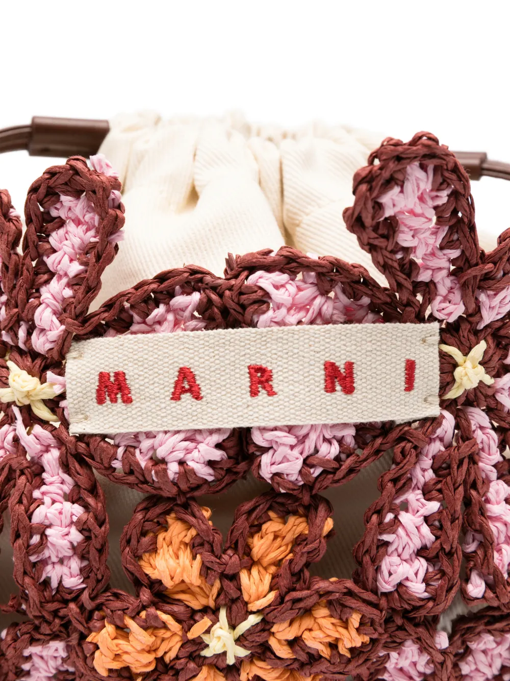 Marni floral-pattern Bucket Bag | Brown | FARFETCH