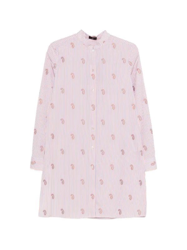 Etro Paisley Striped Shirt in White