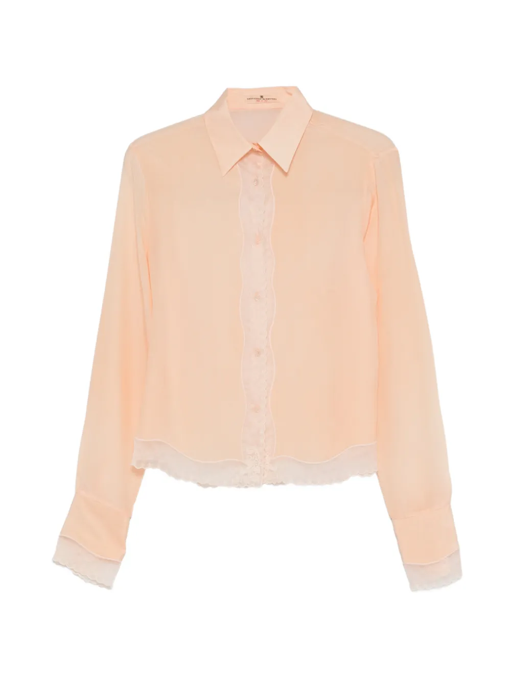 Ermanno Scervino lace button-up shirt - Arancione