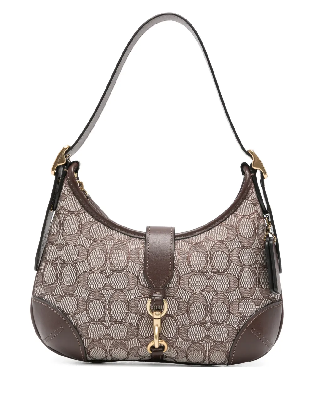 Coach Hamptonspatterned buckle shoulder  bag | Brown | Image 1