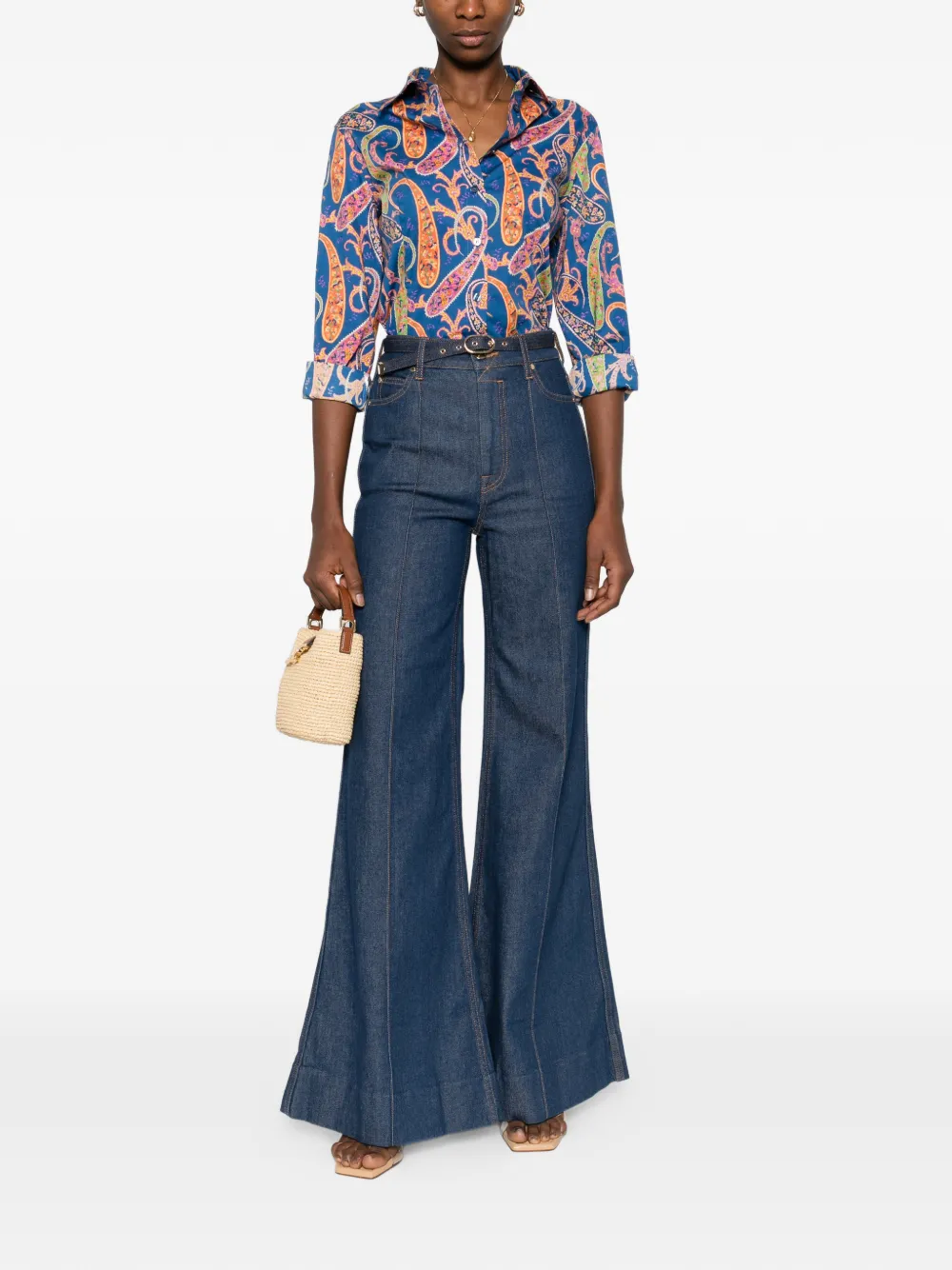 ETRO paisley-pattern shirt - Blauw