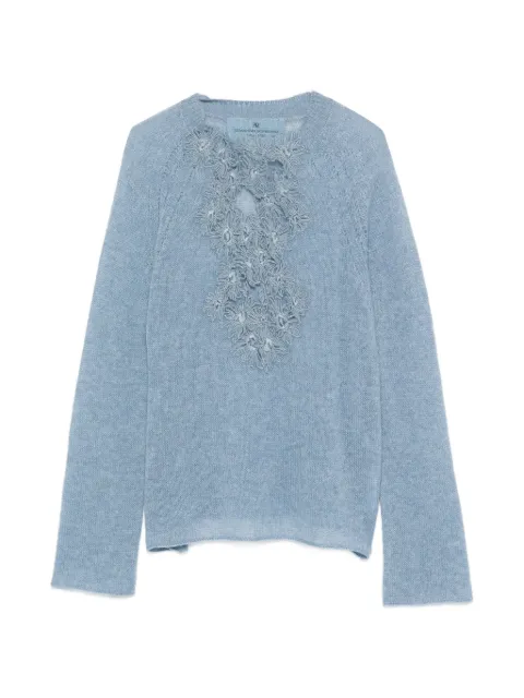 Ermanno Scervino floral-appliqué sweater