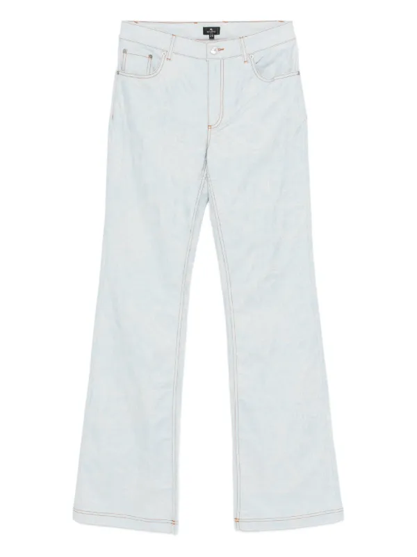 Etro Floral Trousers in Blue