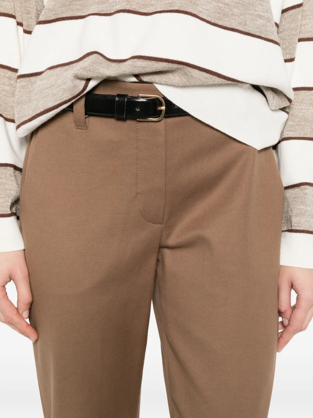 Brunello Cucinelli Twill broek Bruin