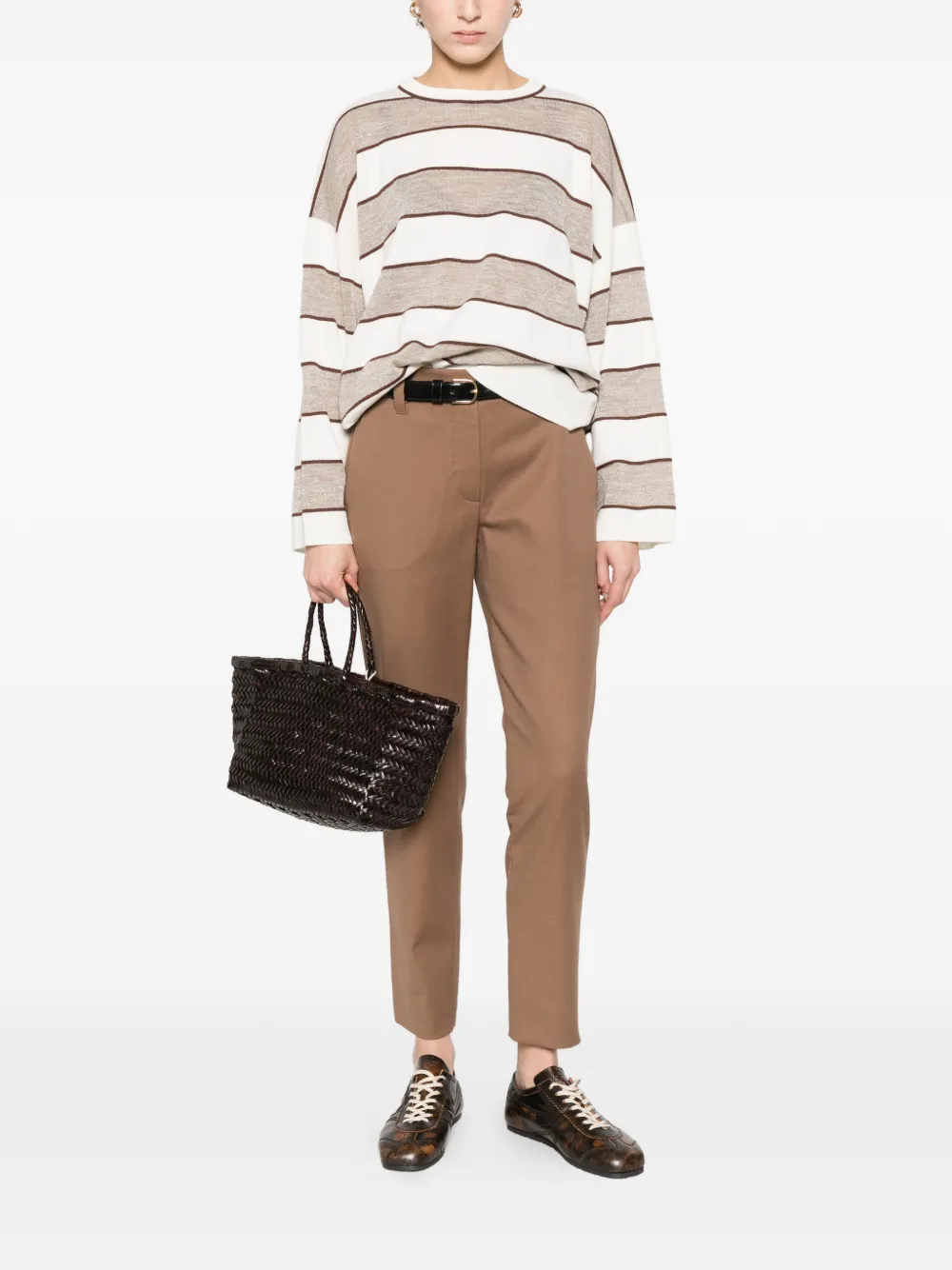 Brunello Cucinelli Twill broek Bruin