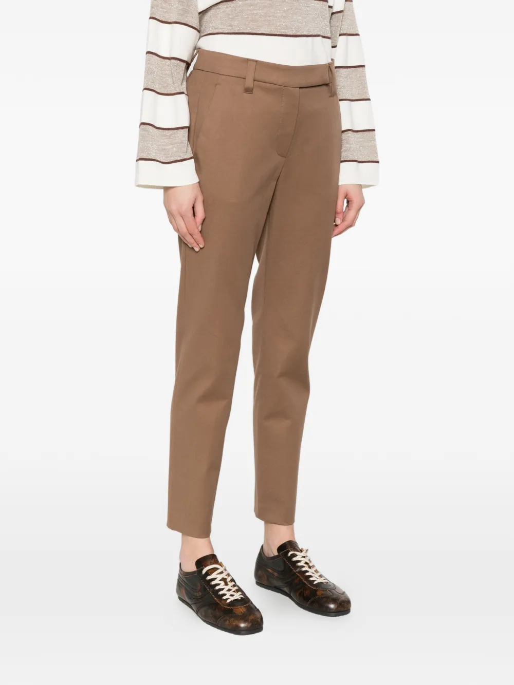 Brunello Cucinelli Twill broek Bruin