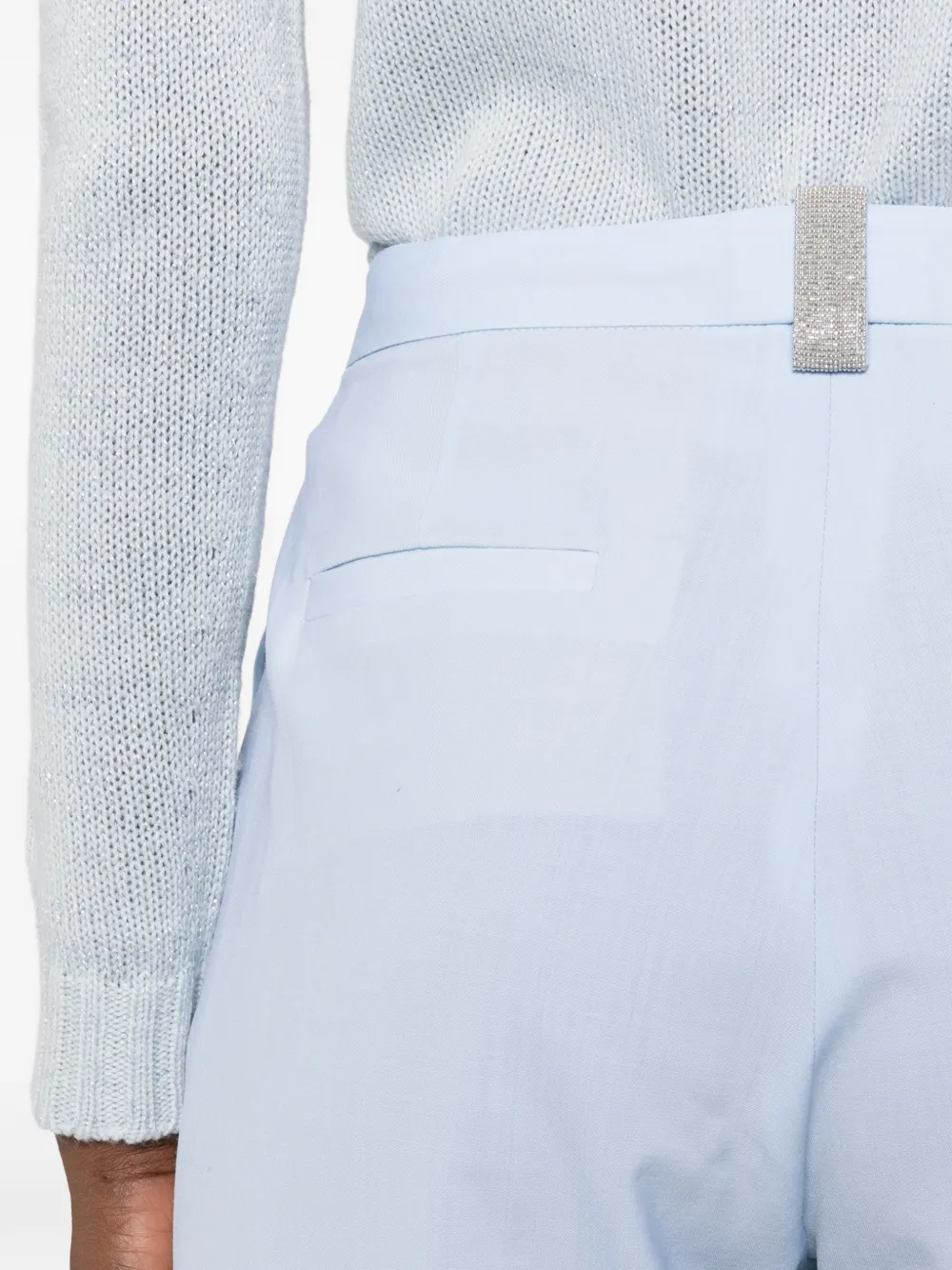 Fabiana Filippi Broek met textuur Blauw