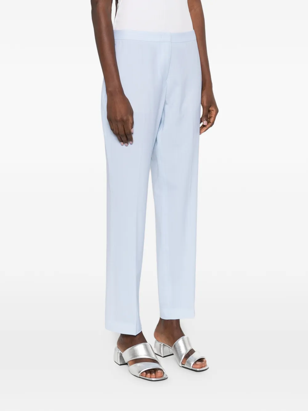 Fabiana Filippi Broek met textuur Blauw