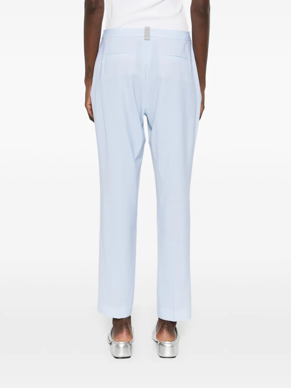 Fabiana Filippi Broek met textuur Blauw