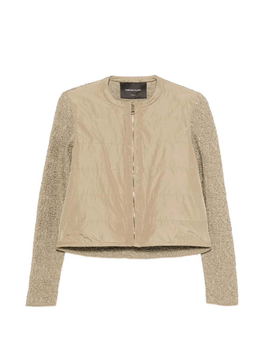 Fabiana Filippi quilted-panel jacket - Verde