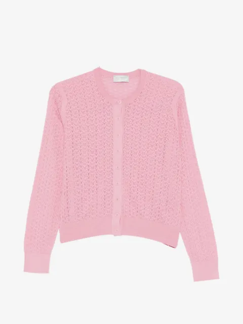 John Smedley  Roxburgh Cardigan in Pointelle-Strick