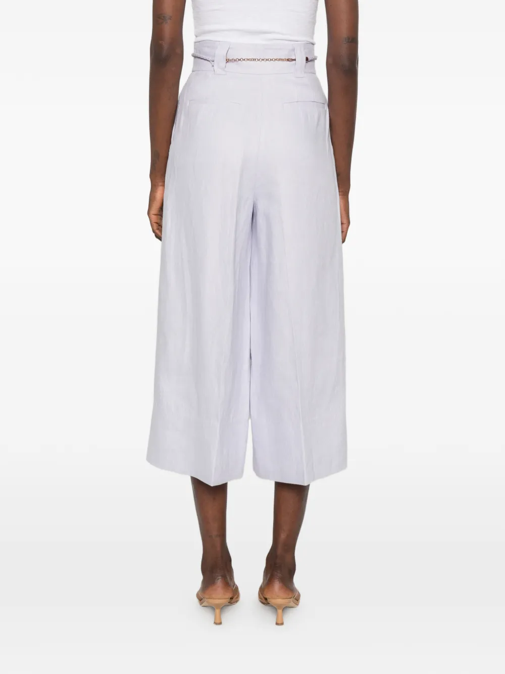 ZIMMERMANN Cropped broek Paars