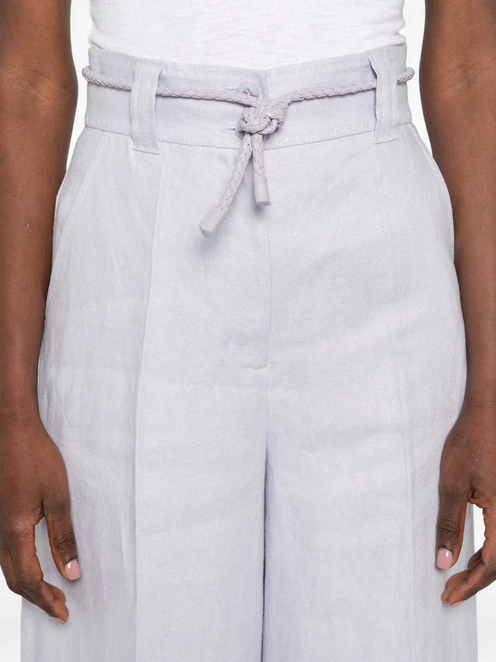 ZIMMERMANN Cropped broek Paars