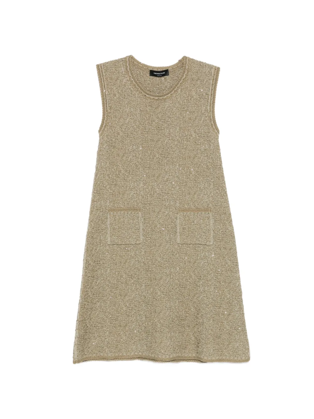 Fabiana Filippi Abito corto con tasche applicate - Toni neutri