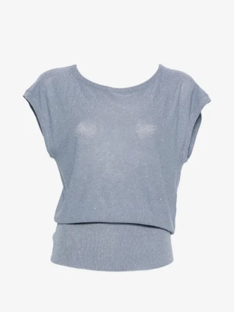Herno sequin-embellished top