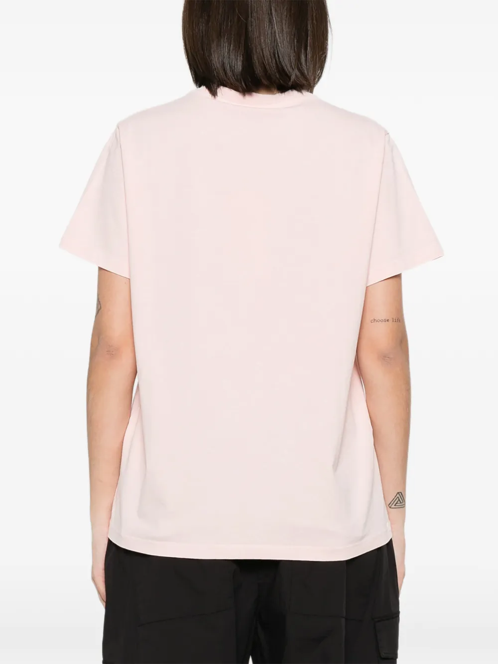 GANNI T-shirt met grafische print Roze