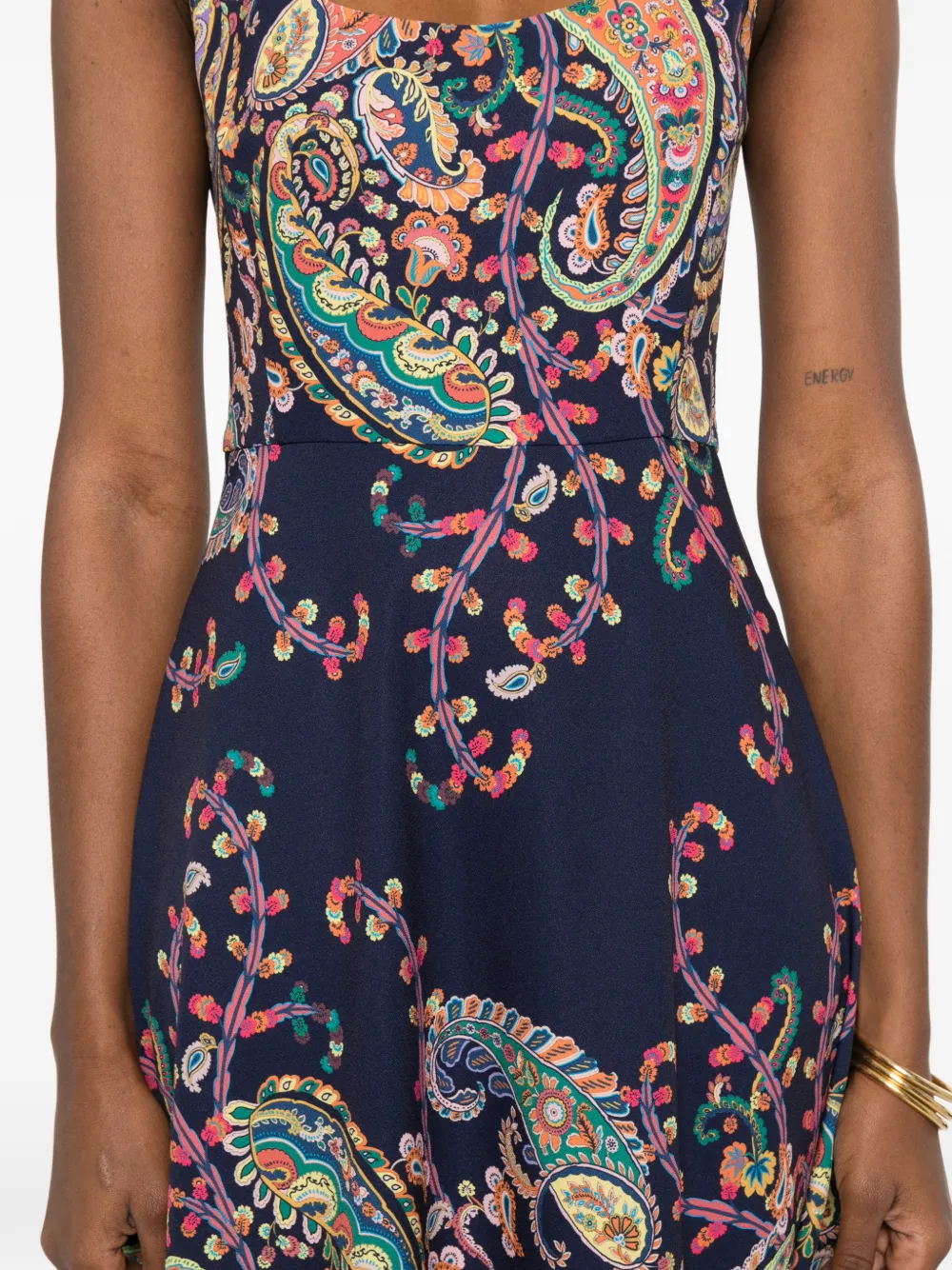ETRO Jurk met paisley-print Blauw