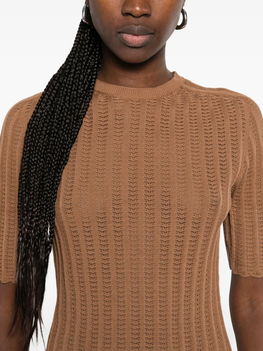 Fabiana Filippi Katoenen T-shirt Bruin