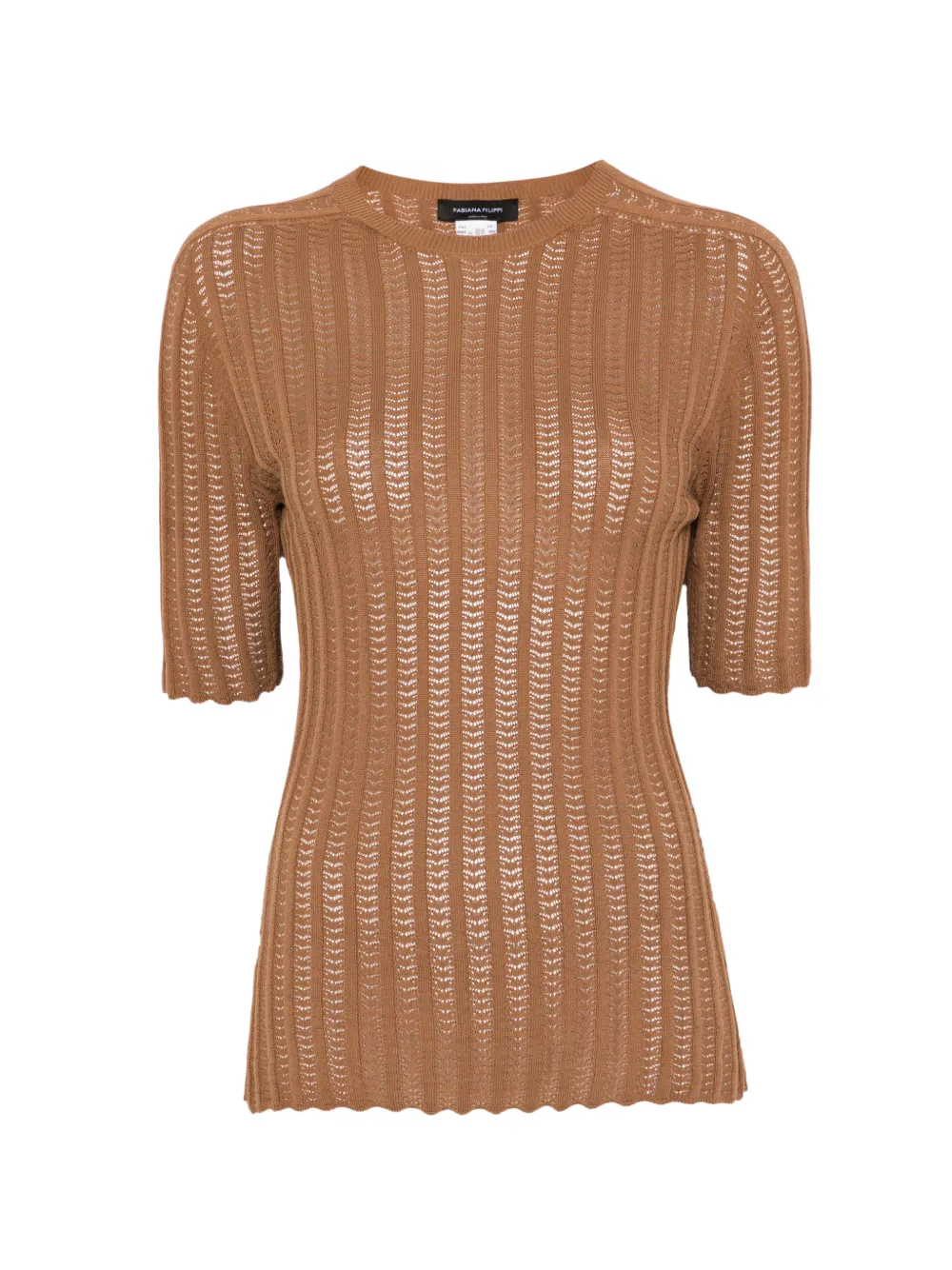 Fabiana Filippi cotton T-shirt - Marrone