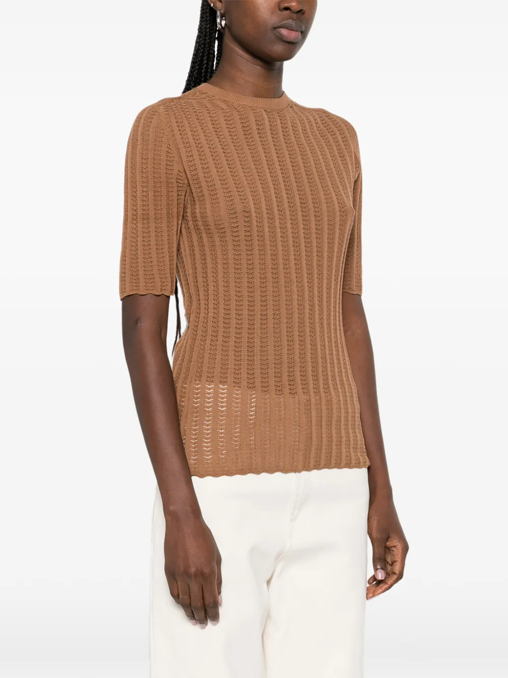 Fabiana Filippi Katoenen T-shirt Bruin