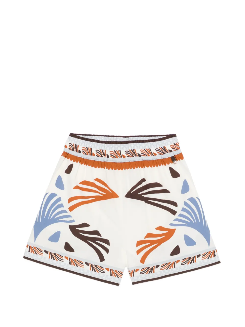 Herno elasticated-waistband shorts - Bianco