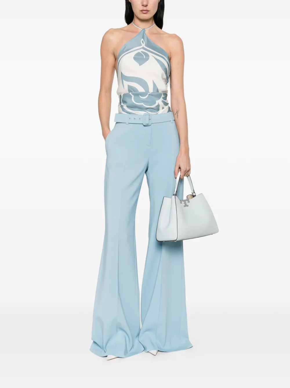 Ermanno Scervino Broek met ceintuur Blauw