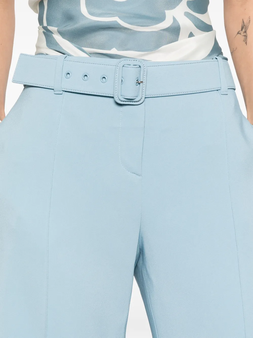 Ermanno Scervino Broek met ceintuur Blauw