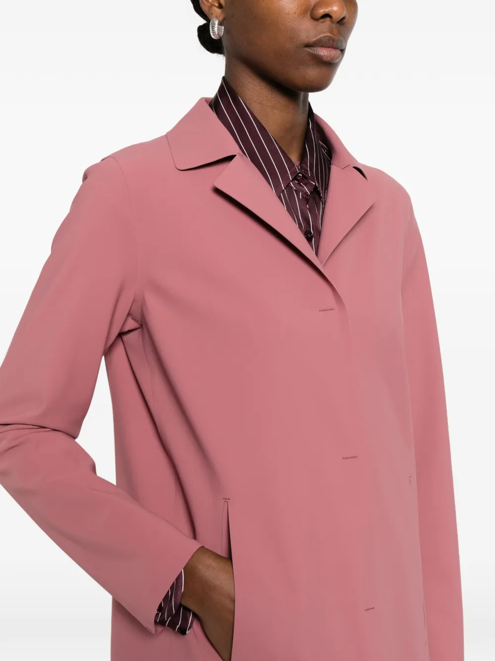 Herno Jas met gekerfde revers Roze