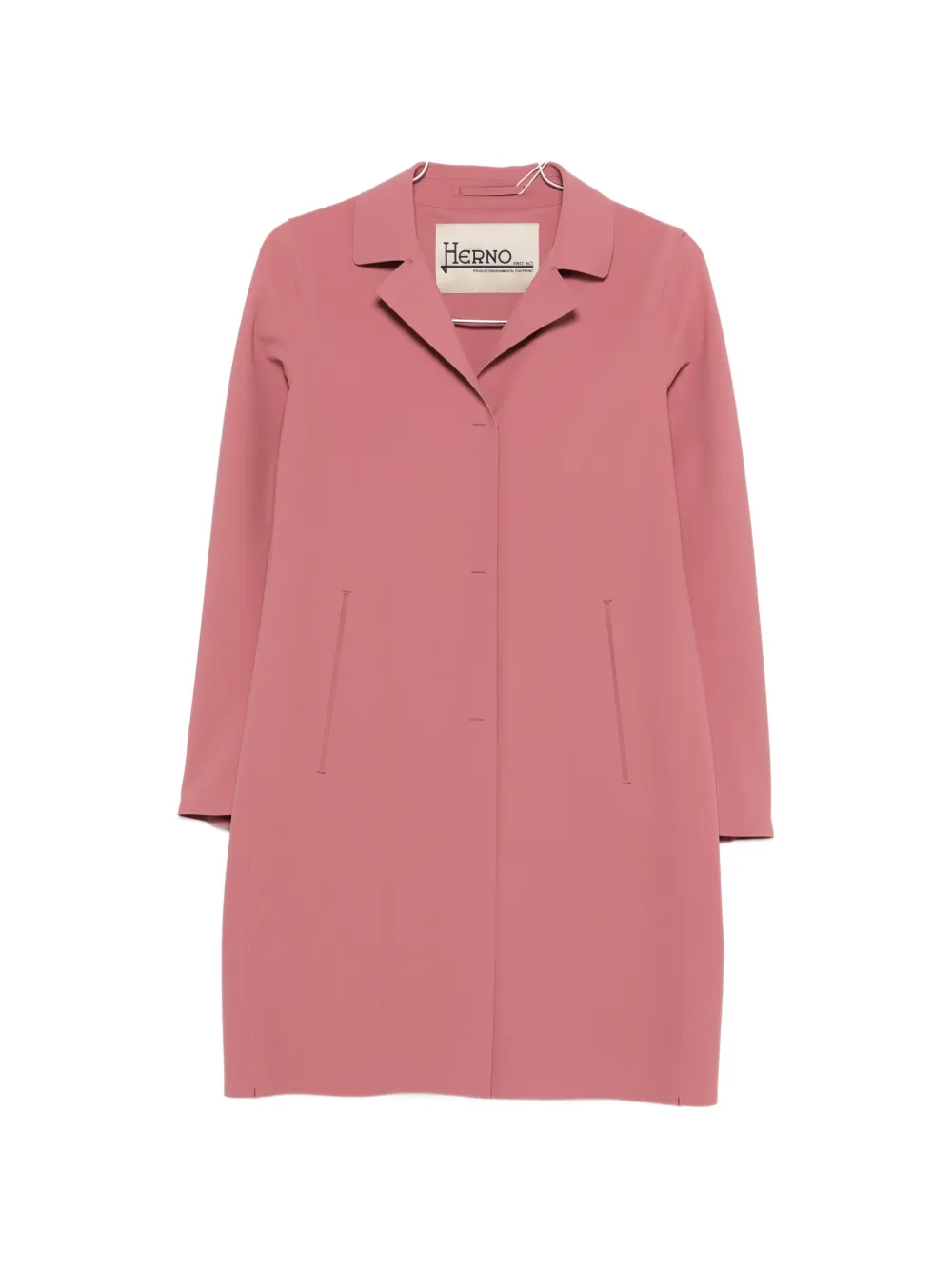 Herno notched-lapel coat - Rosa