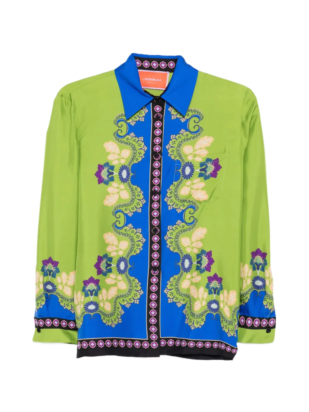 La DoubleJ floral buttoned shirt - Verde