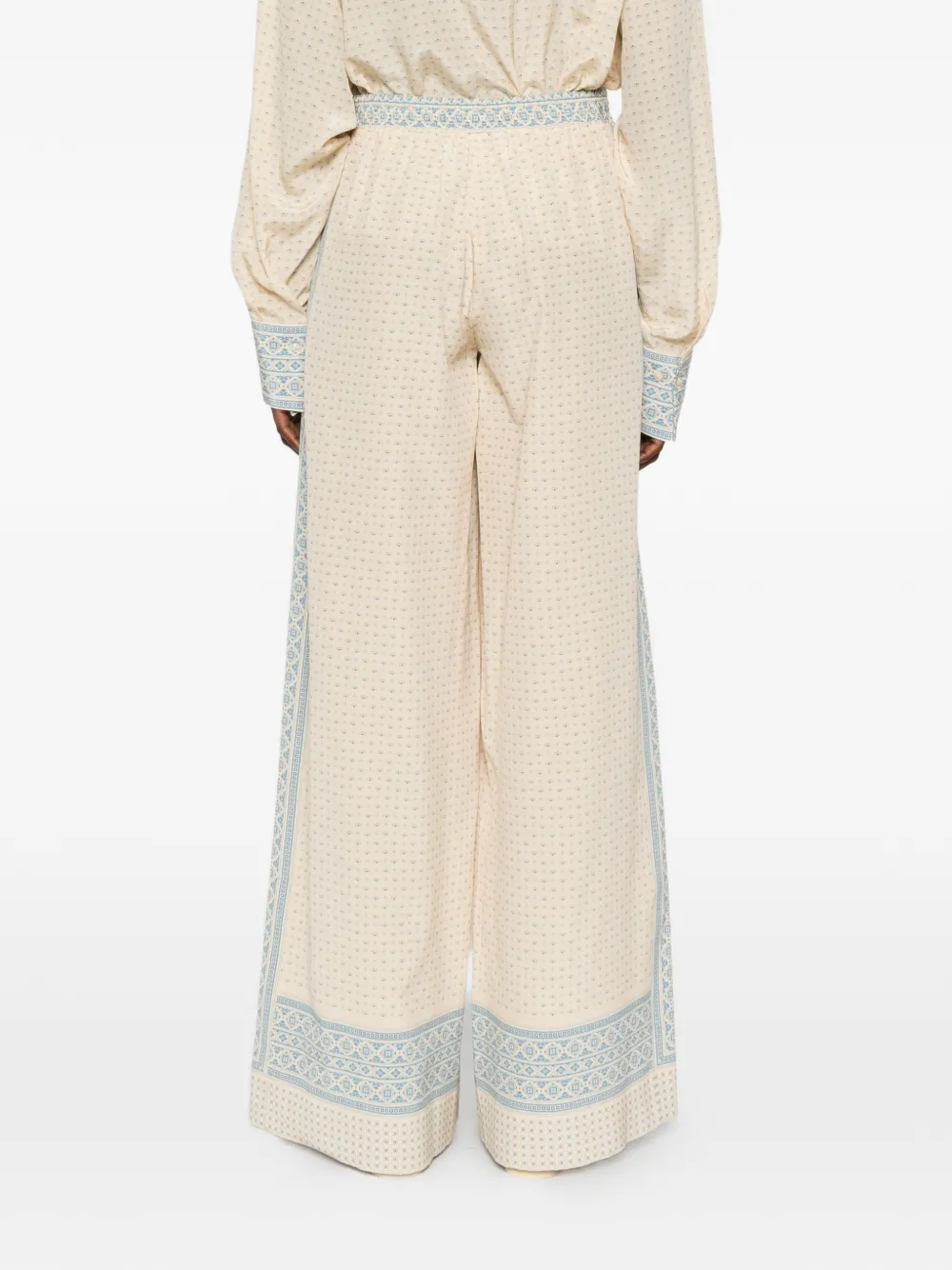 Ermanno Scervino Zijden broek Beige