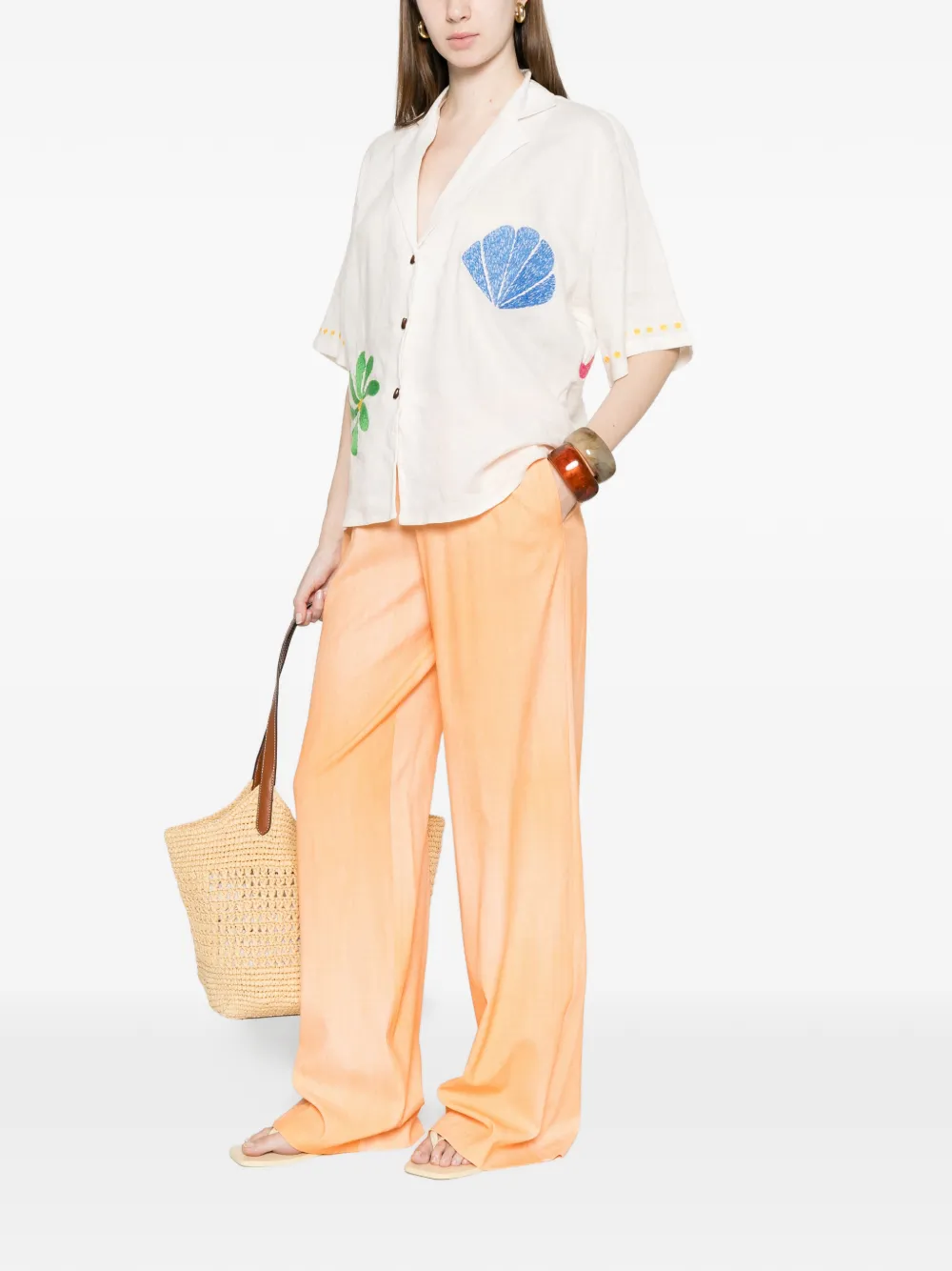 Ermanno Scervino Palazzo broek Oranje