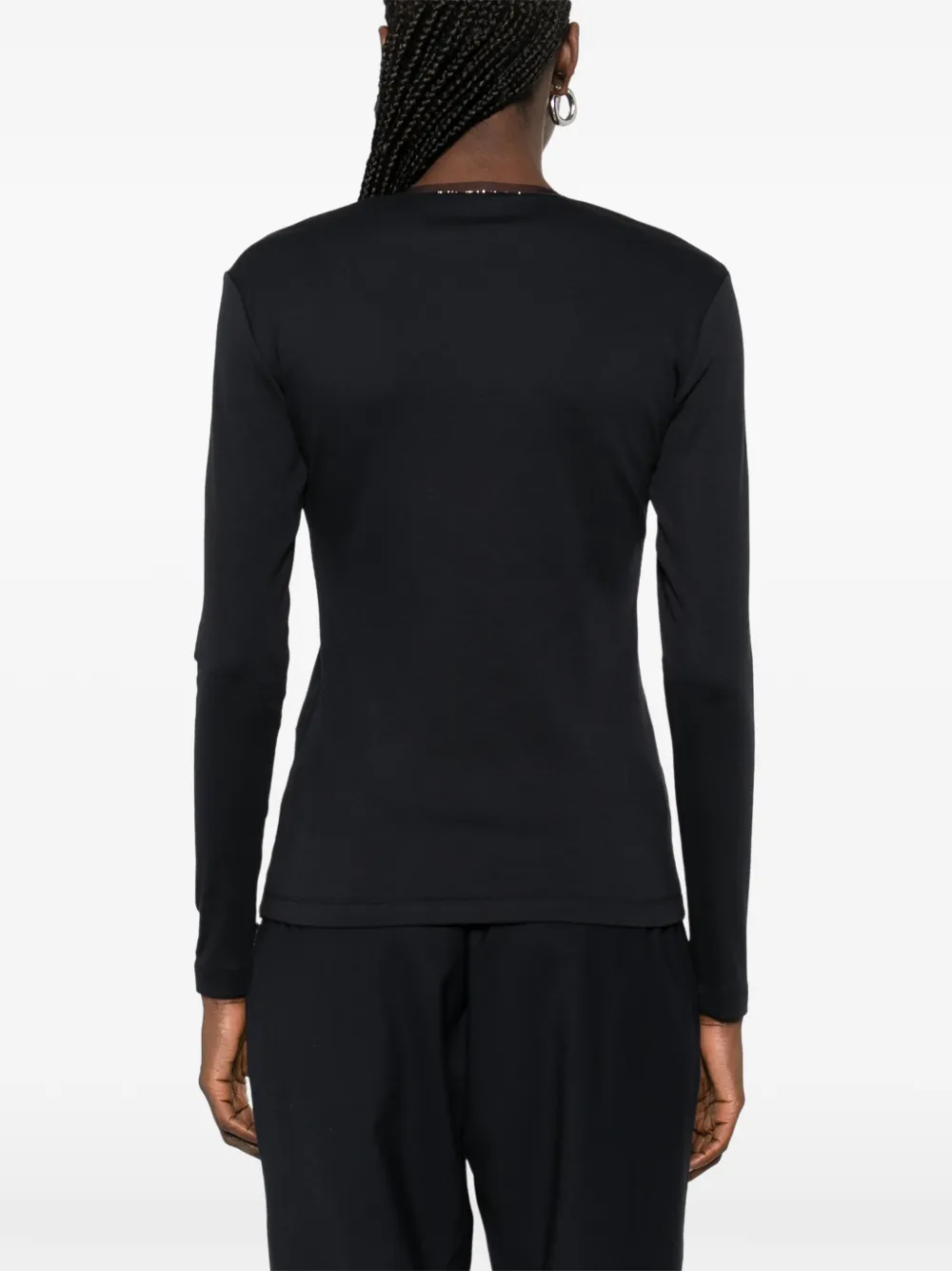Fabiana Filippi T-shirt met V-hals Blauw