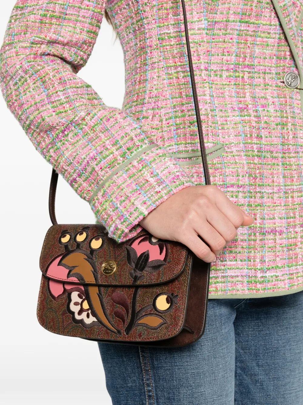 ETRO Arnica shoulder bag - Bruin