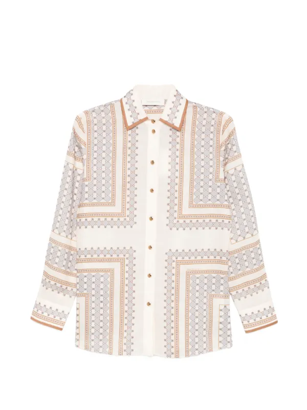 Zimmermann Fitted Shirt in Neutrals